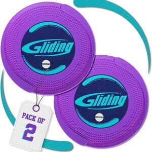 Discs for Working Out - Exercise Sliders for Carpet & Hardwood Floors 1 Pair